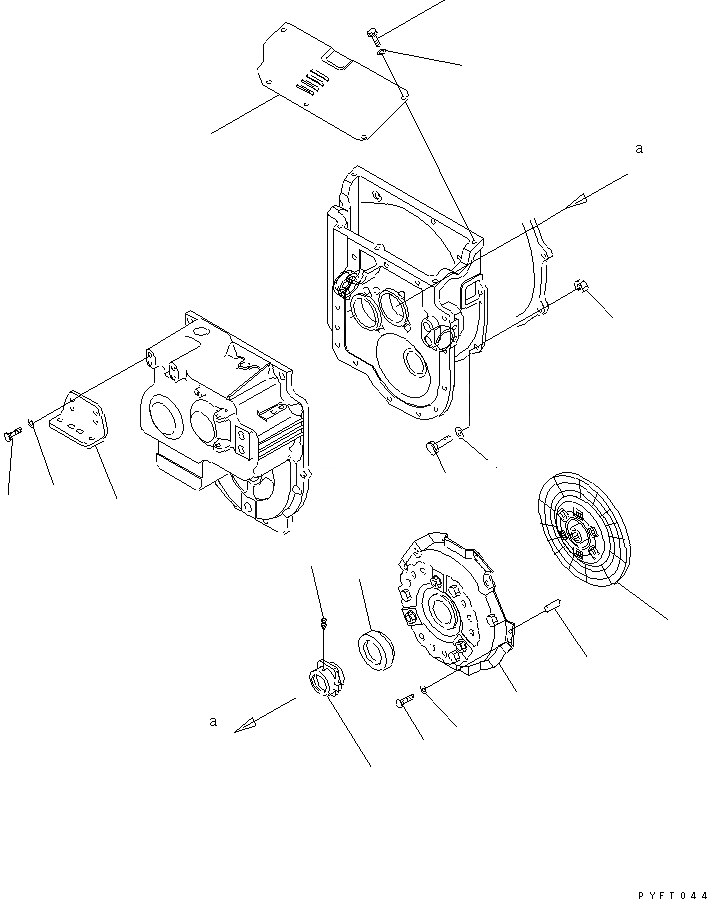 Схема запчастей Komatsu FD10-18-20 - ПРЯМОЙ ПРИВОД ТРАНСМИССИЯ (/) (ДЛЯ СУХ. МУФТА)(№-899) СИЛОВАЯ ПЕРЕДАЧА И ПЕРЕДНИЙ МОСТ