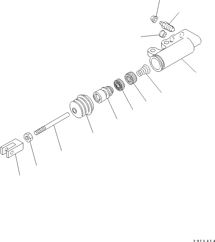 Схема запчастей Komatsu FD10-18-20 - МУФТА RELEASE ЦИЛИНДР СИЛОВАЯ ПЕРЕДАЧА И ПЕРЕДНИЙ МОСТ