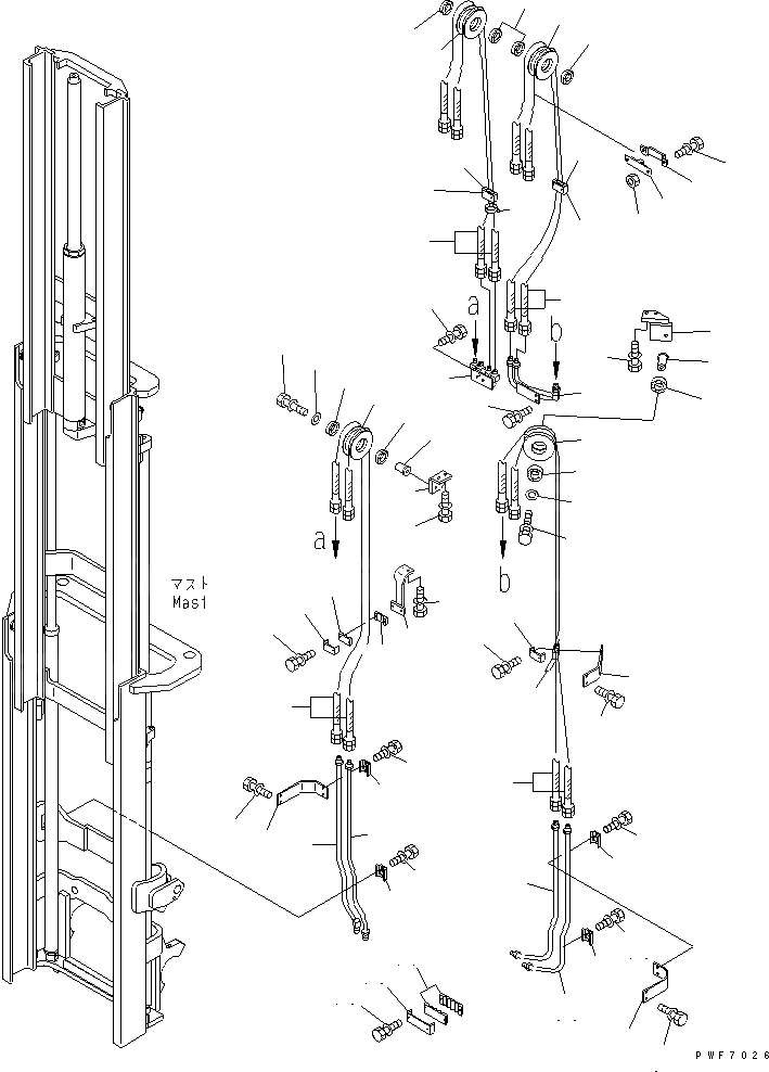 Схема запчастей Komatsu FD10-18-20 - СЕКЦ. УПРАВЛЯЮЩ. КЛАПАН TFV МАЧТА ТРУБЫ (.7-.M) РАБОЧЕЕ ОБОРУДОВАНИЕ
