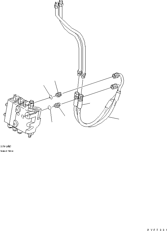 Схема запчастей Komatsu FD10-18-20 - ПРИБОРНАЯ ПАНЕЛЬ ТРУБЫ (ДЛЯ 3-Х СЕКЦИОНН. КОНТРОЛЬН. КЛАПАН FFV МАЧТА) РАБОЧЕЕ ОБОРУДОВАНИЕ