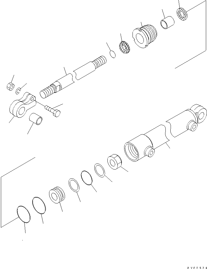 Схема запчастей Komatsu FD100-7-OP - ГИДРАВЛ ВИЛЫ ПОЗИЦИОНЕР (MOVER ЦИЛИНДР ВНУТР. ЧАСТИ) РАБОЧЕЕ ОБОРУДОВАНИЕ