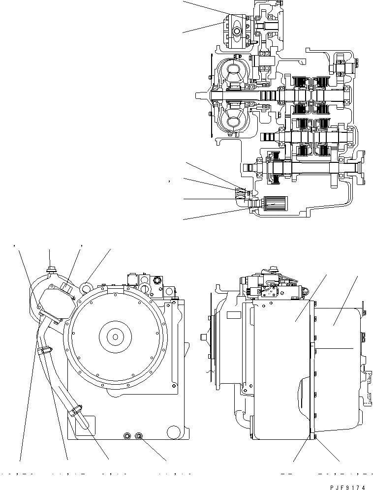 Схема запчастей Komatsu FD115-8 - ТРАНСМИССИЯ (/9) (КОРПУС) (ХОЛОДН. CLIМАТЕРИАЛE СПЕЦ-Я.) СИЛОВАЯ ПЕРЕДАЧА И ПЕРЕДНИЙ МОСТ