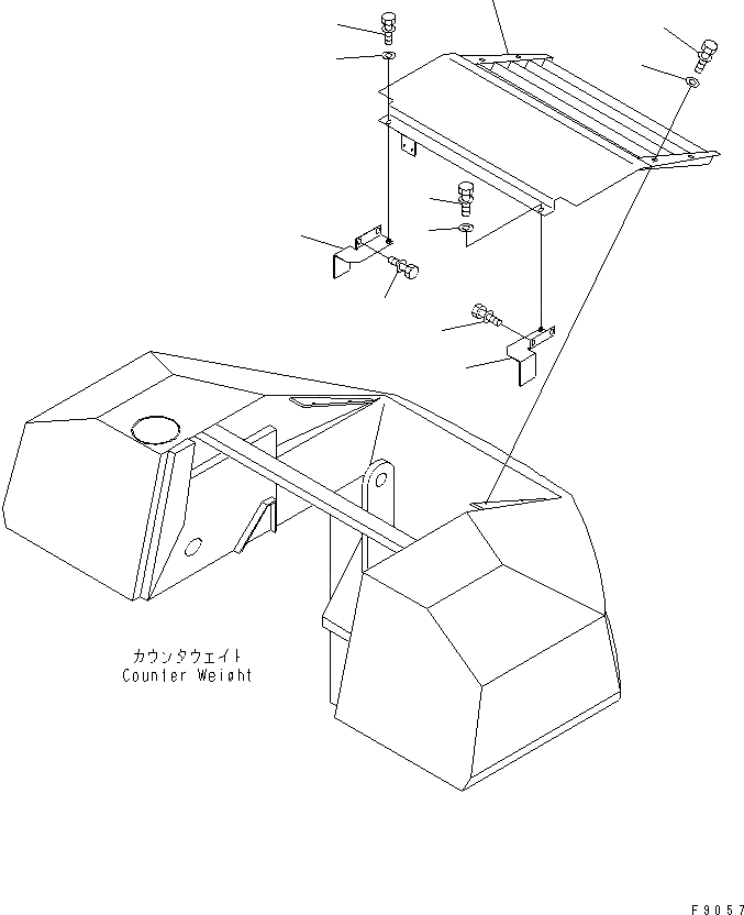 Схема запчастей Komatsu FD115-8 - SUB КРЫШКА ЧАСТИ КОРПУСА И КАБИНА ОПЕРАТОРА