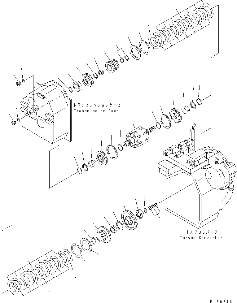 Схема запчастей Komatsu FD135-6 - ТРАНСМИССИЯ (/) (1 И 2 ПРИВОД) СИЛОВАЯ ПЕРЕДАЧА И ПЕРЕДНИЙ МОСТ