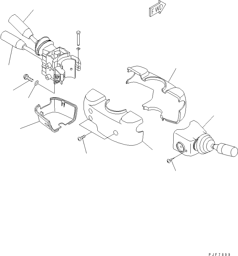 Схема запчастей Komatsu FD135-8 - ЭЛЕКТРИКА (COMBINATION ПЕРЕКЛЮЧАТЕЛЬ) ЭЛЕКТРИКА
