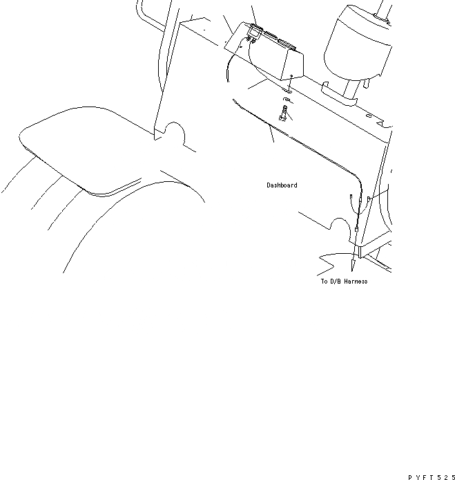 Схема запчастей Komatsu FD150E-7-OP - VOLTAGE METER (ВОЗД. ТОРМОЗ.) ЭЛЕКТРИКА