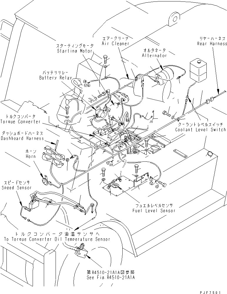 Схема запчастей Komatsu FD160E-6-DM - ЭЛЕКТРИКА (Э/ПРОВОДКА ДВИГАТЕЛЯ) (EC-СПЕЦ-Я.)(№8-) ЭЛЕКТРИКА