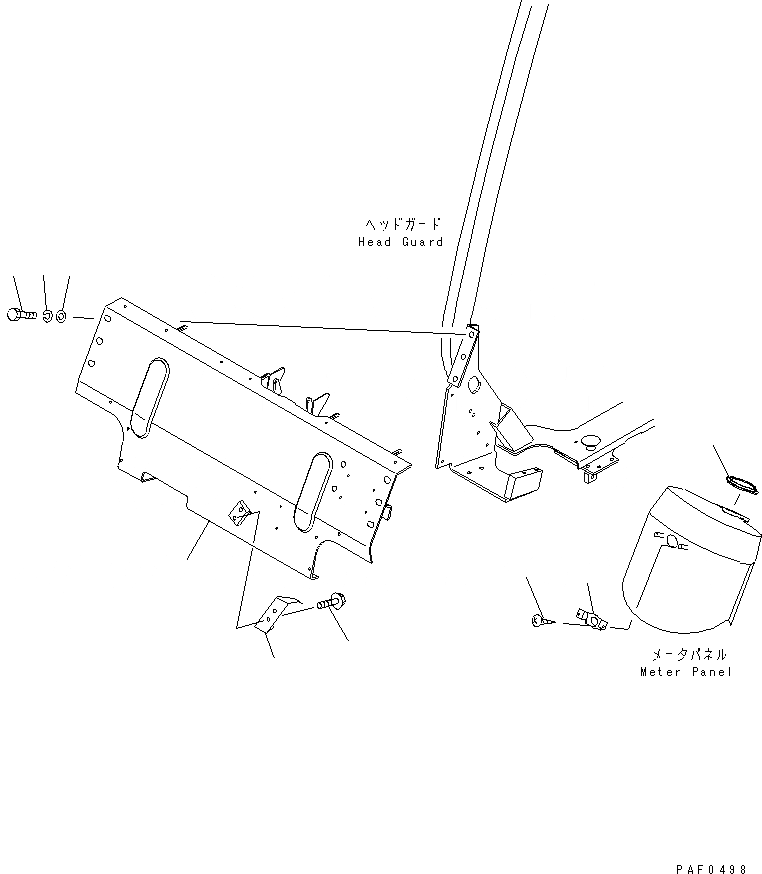 Схема запчастей Komatsu FD18-17 - ПРИБОРНАЯ ПАНЕЛЬ (С ЦИЛИНДР ПЕРЕКОСА BOOT) ЧАСТИ КОРПУСА И КАБИНА ОПЕРАТОРА