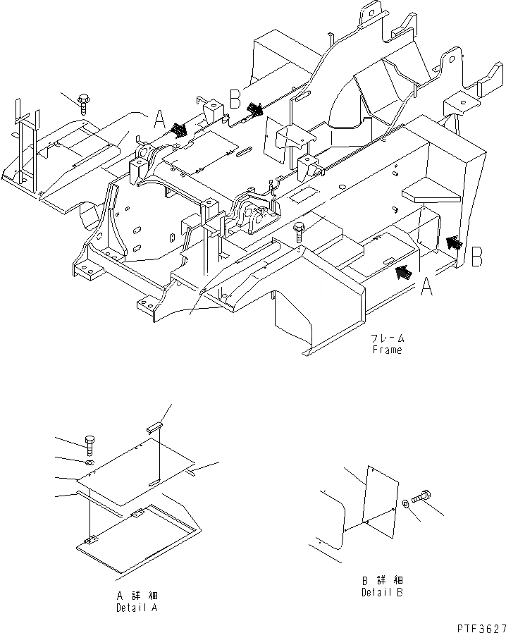 Схема запчастей Komatsu FD200Z-6 - СТУПЕНИ КРЫШКА КРЫЛА ЧАСТИ КОРПУСА И КАБИНА ОПЕРАТОРА