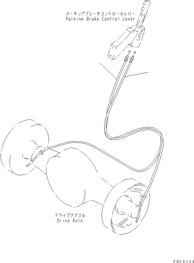Схема запчастей Komatsu FD20 - СТОЯНОЧНЫЙ ТОРМОЗ УПРАВЛ-Е КАБЕЛЬ КАТАЛОГИ ЗЧ