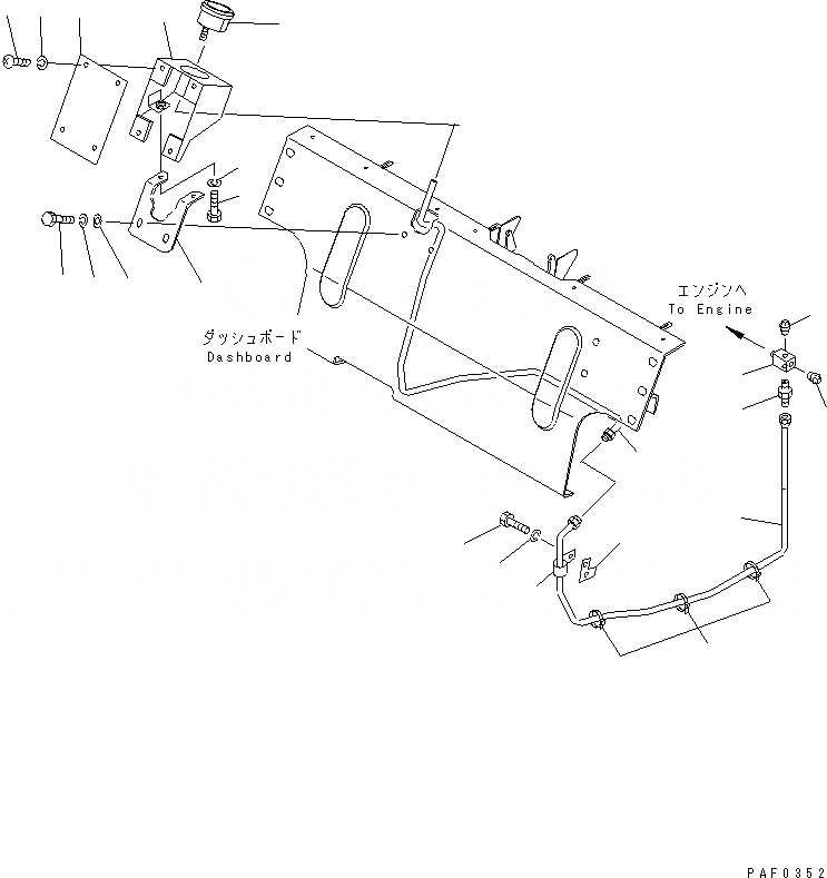 Схема запчастей Komatsu FD20H-25H-14 - ДВИГАТЕЛЬ МАСЛ. ДАТЧИК ДАВЛЕНИЯ ЭЛЕКТРИКА
