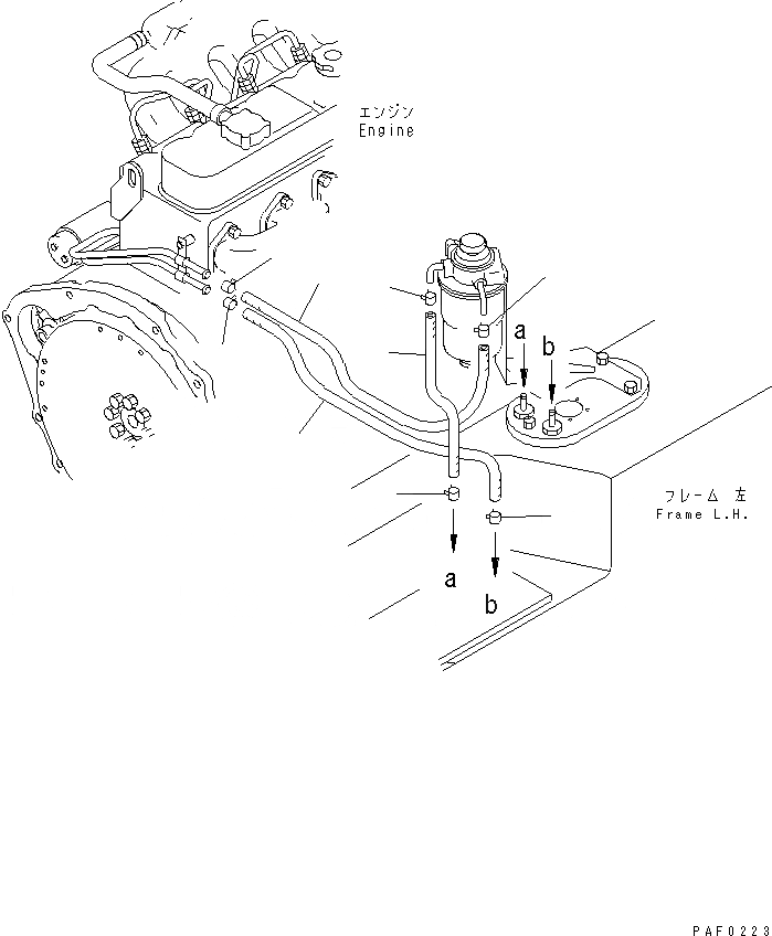 Схема запчастей Komatsu FD20H - ТОПЛИВН. ШЛАНГИ КАТАЛОГИ ЗЧ