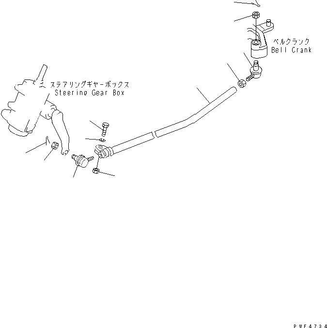 Схема запчастей Komatsu FD20J - РУЛЕВ. УПРАВЛЕНИЕ МЕХАНИЗМ КОНТРОЛЬ ХОДА