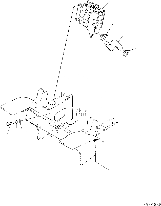 Схема запчастей Komatsu FD20J - 2-Х СЕКЦИОНН. УПРАВЛЯЮЩ. КЛАПАН И ЭЛЕМЕНТЫ КРЕПЛЕНИЯ ГИДРАВЛИКА
