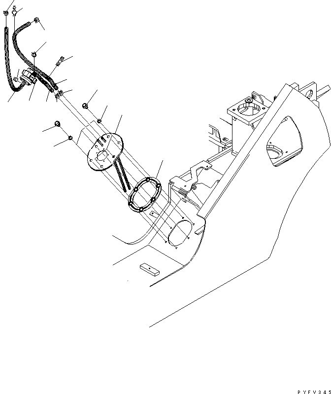 Схема запчастей Komatsu FD20N - ТОПЛИВН. СИСТЕМА (СТАНДАРТН. ТОПЛИВН.)(№7-7) ТОПЛИВН. БАК. AND КОМПОНЕНТЫ