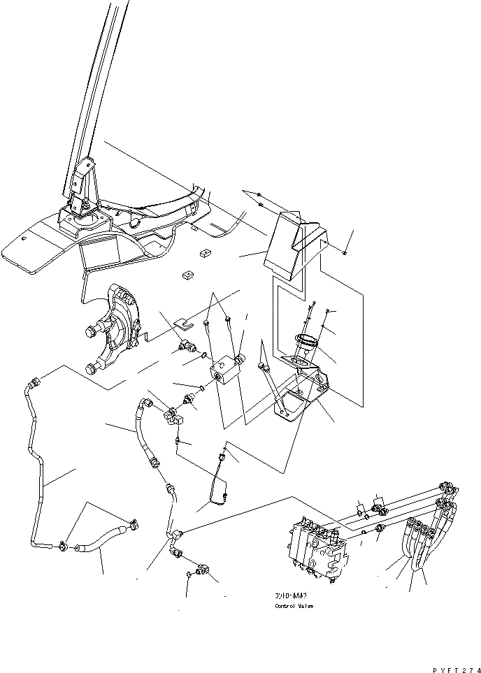 Схема запчастей Komatsu FD20N - ПРИБОРНАЯ ПАНЕЛЬ ТРУБЫ (ДЛЯ 4-Х СЕКЦИОНН. УПРАВЛЯЮЩ. КЛАПАН FV И TFV И FFV МАЧТА) (С РЕГУЛИР. КЛАПАН) РАБОЧЕЕ ОБОРУДОВАНИЕ