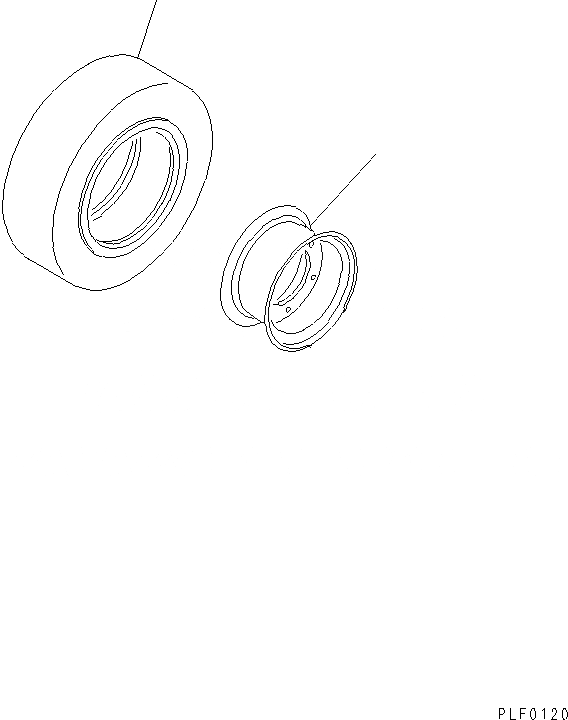 Схема запчастей Komatsu FD30H-12 - ПЕРЕДН. КОЛЕСА (8X9--PR) ПЕРЕДН. И ЗАДН. КОЛЕСА