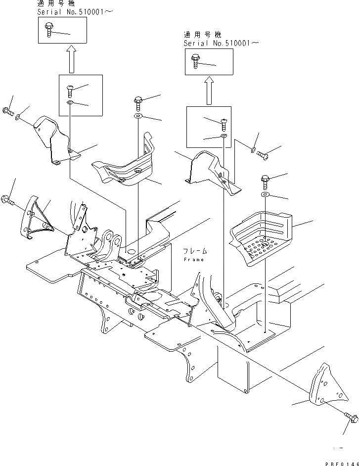 Схема запчастей Komatsu FD30H-12 - СТУПЕНИ И ЦИЛИНДР ПЕРЕКОСА COVER ЧАСТИ КОРПУСА И КАБИНА ОПЕРАТОРА