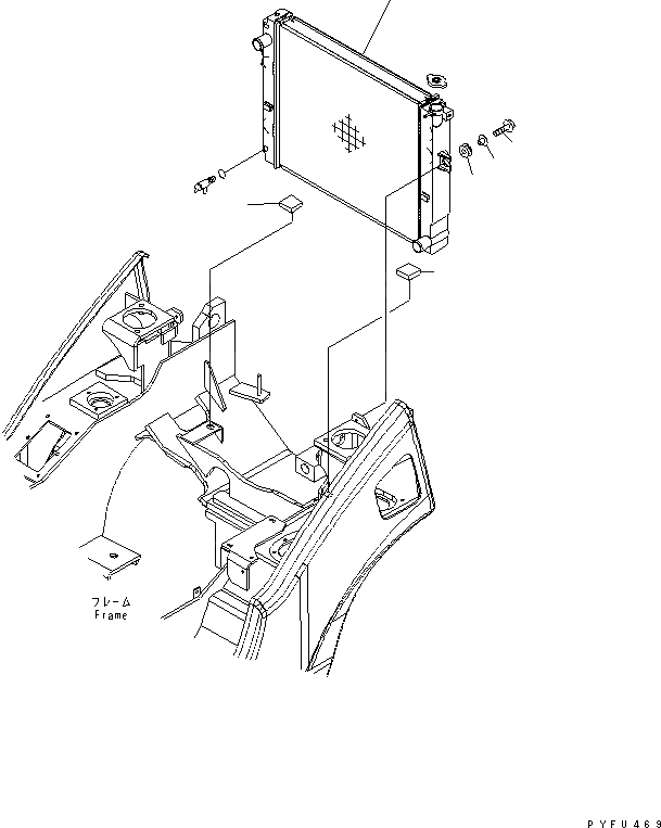 Схема запчастей Komatsu FD30H-16 - РАДИАТОР (ГИДРОТРАНСФОРМАТОР СПЕЦ-Я.)(№7-) СИСТЕМА ОХЛАЖДЕНИЯ