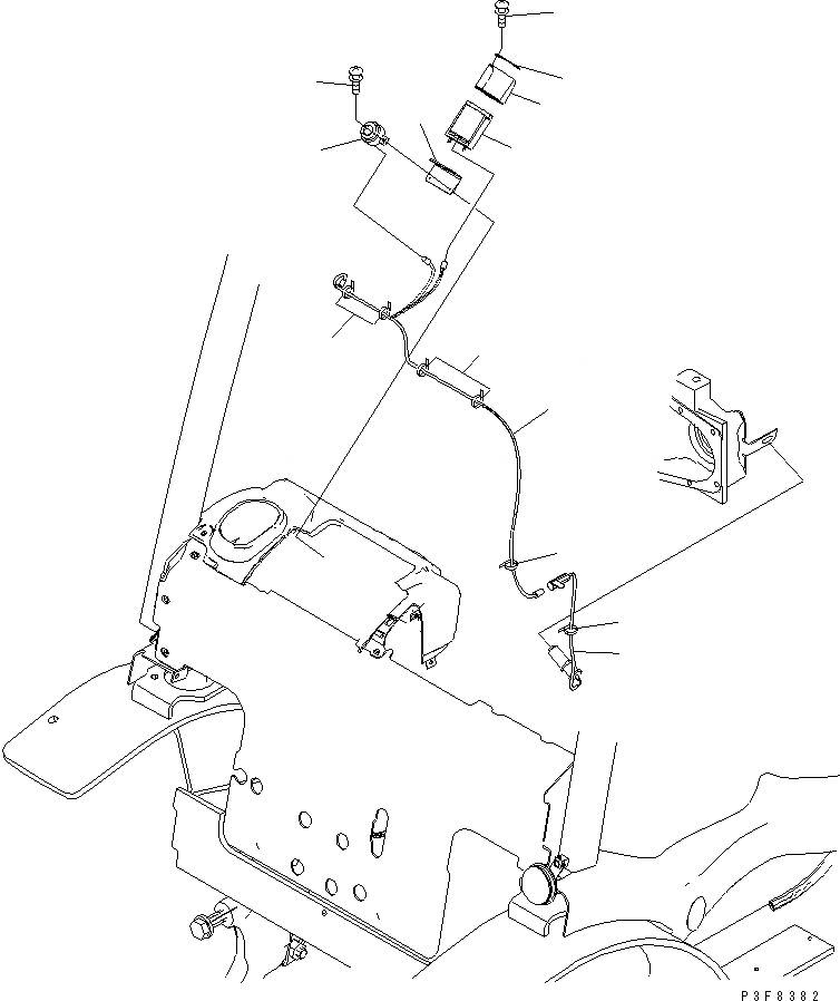 Схема запчастей Komatsu FD30H-16 - SPEED METER (С СИГНАЛИЗ-ЕЙ) ЭЛЕКТРИКА