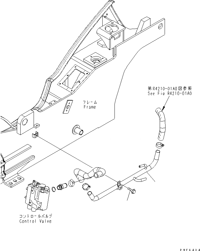 Схема запчастей Komatsu FD30H-15 - ГИДРОЛИНИЯ (ВОЗВРАТ. ЛИНИЯ) (WET МУФТА СПЕЦ-Я. И COMPACT ТИП) ГИДРАВЛИКА