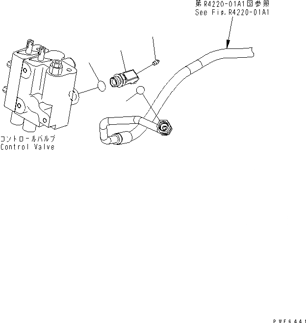 Схема запчастей Komatsu FD30H-15 - ГИДРОЛИНИЯ (УПРАВЛЯЮЩ. КЛАПАН ВСАСЫВАЮЩИЙ ПАТРУБОК) ГИДРАВЛИКА
