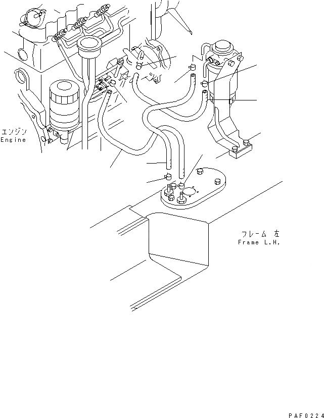 Схема запчастей Komatsu FD30J-12 - ТОПЛИВН. ШЛАНГИ КАТАЛОГИ ЗЧ