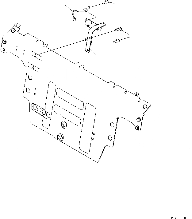 Схема запчастей Komatsu FD35 - Э/ПРОВОДКА КОРПУС ДЛЯ ОПЦИОННЫЕ КОМПОНЕНТЫ ЭЛЕКТРИКА