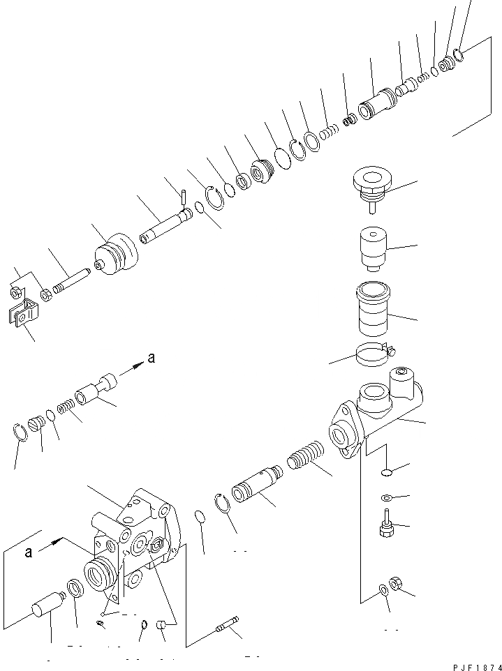 Схема запчастей Komatsu FD35 - ТОРМОЗ. И МУФТА УСИЛИТЕЛЬ (/) КОНТРОЛЬ ХОДА