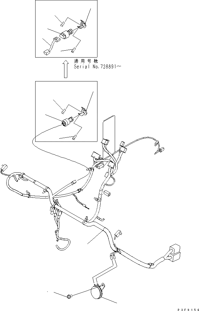 Схема запчастей Komatsu FD35A-16 - ЭЛЕКТРИКА (ПРИБОРНАЯ ПАНЕЛЬ ЭЛЕКТРОПРОВОДКА) (С ЭЛЕКТР. ОПЦИОННЫЕ КОМПОНЕНТЫ) ЭЛЕКТРИКА