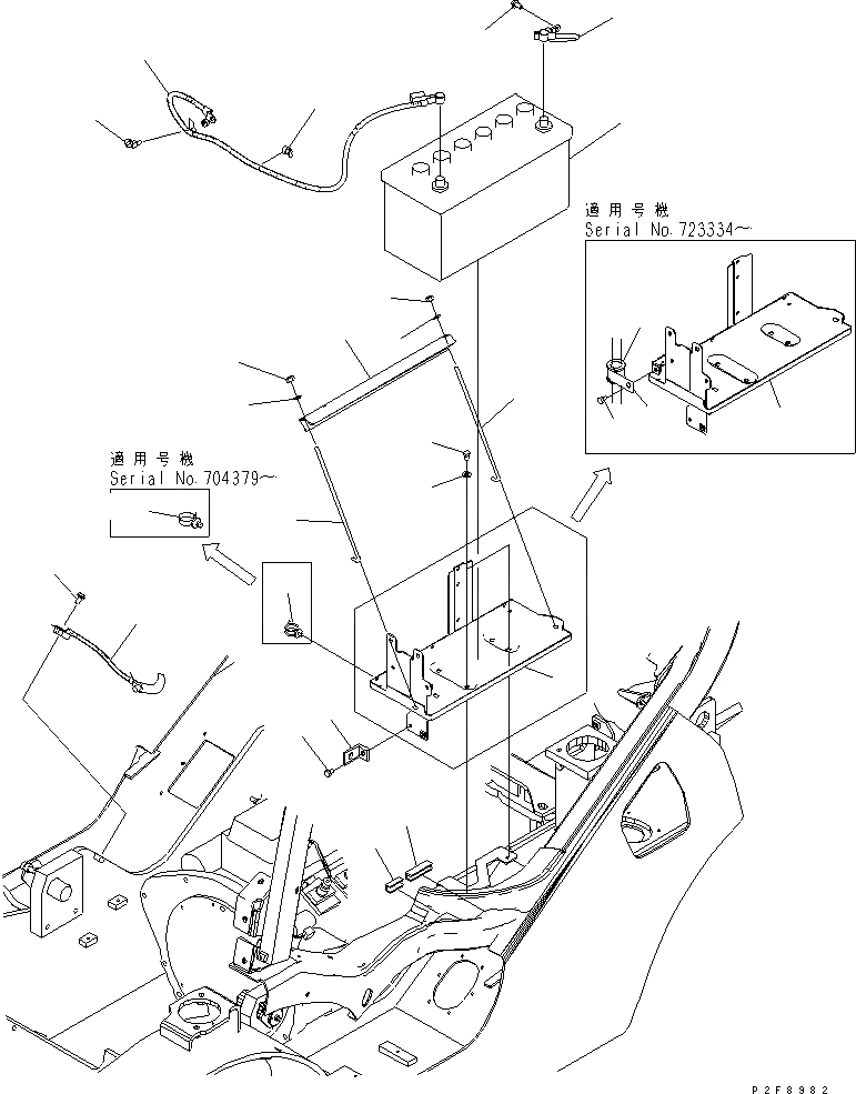 Схема запчастей Komatsu FD35A-16 - ЭЛЕКТРИКА (АККУМУЛЯТОР) ЭЛЕКТРИКА