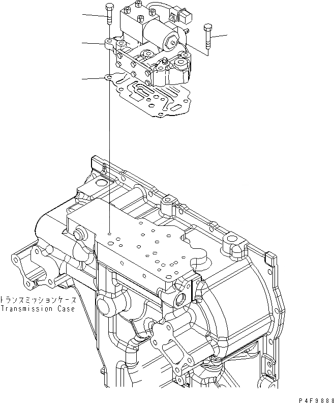 Схема запчастей Komatsu FD40-10-US - ГТР ПОТОК ПРИВОД ТРАНСМИССИЯ (УПРАВЛЯЮЩ. КЛАПАН) СИЛОВАЯ ПЕРЕДАЧА И ПЕРЕДНИЙ МОСТ