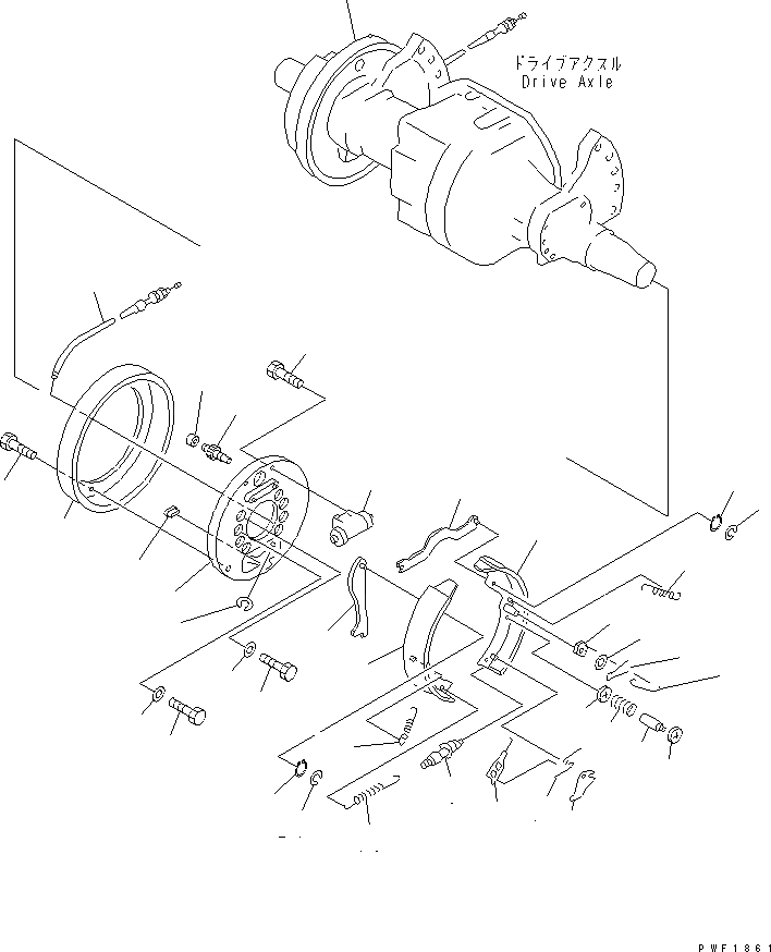 Схема запчастей Komatsu FD45-7 - КОЛЕСН. ТОРМОЗ ТОРМОЗ. СИСТЕМА