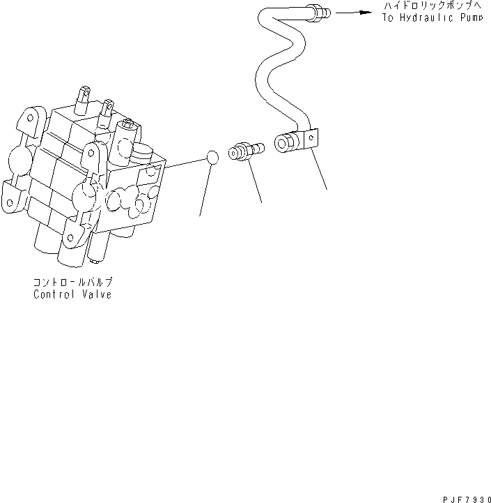 Схема запчастей Komatsu FD50A-8 - ГИДРОЛИНИЯ (УПРАВЛЯЮЩ. КЛАПАН ВСАСЫВАЮЩИЙ ПАТРУБОК) ГИДРАВЛИКА