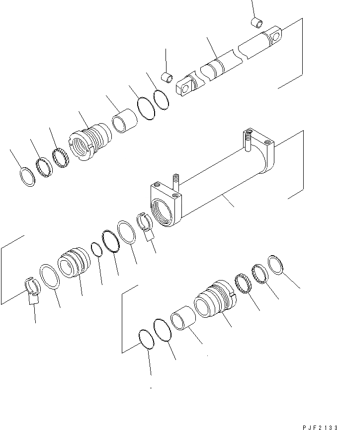 Схема запчастей Komatsu FD50E - POWER ЦИЛИНДР РУЛЕВ. УПР-Я ГИДРАВЛИКА