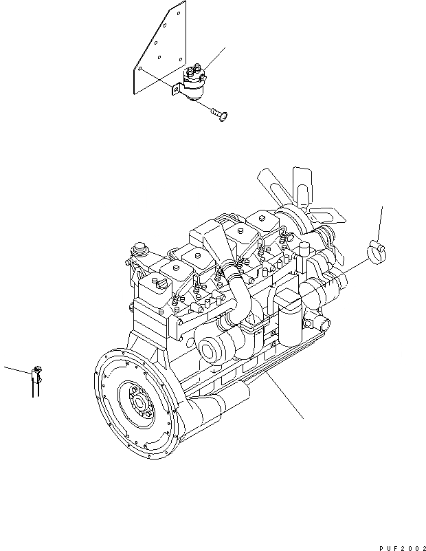 Схема запчастей Komatsu FD80-7-US - ДВИГАТЕЛЬ БЛОК КОМПОНЕНТЫ ДВИГАТЕЛЯ