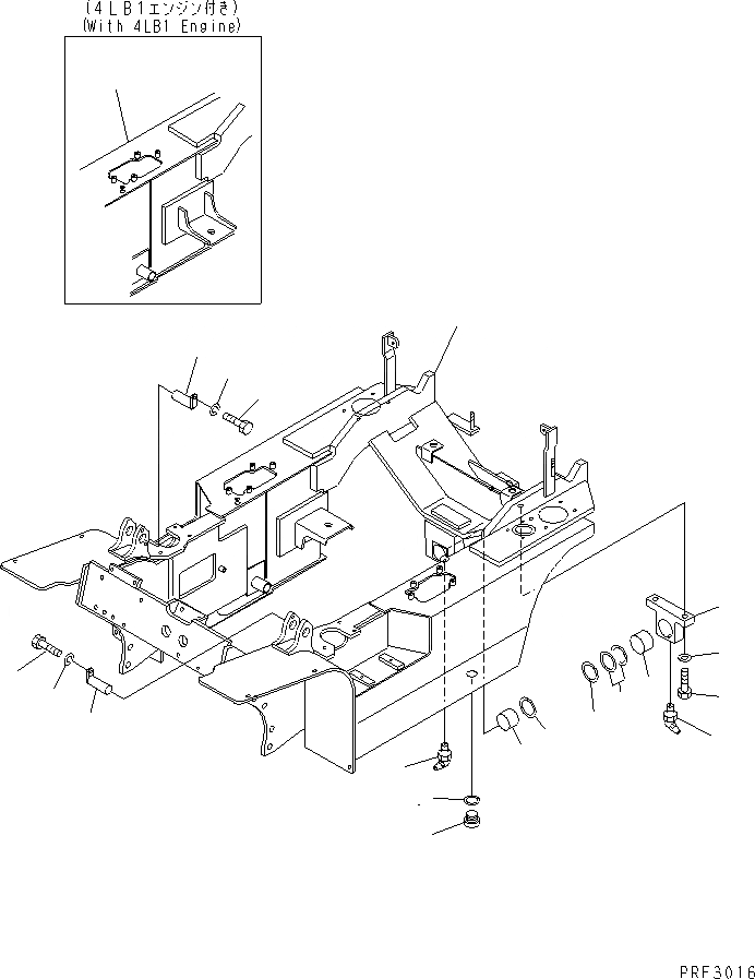 Схема запчастей Komatsu FG10-15-17 - РАМА РАМА КОМПОНЕНТЫ