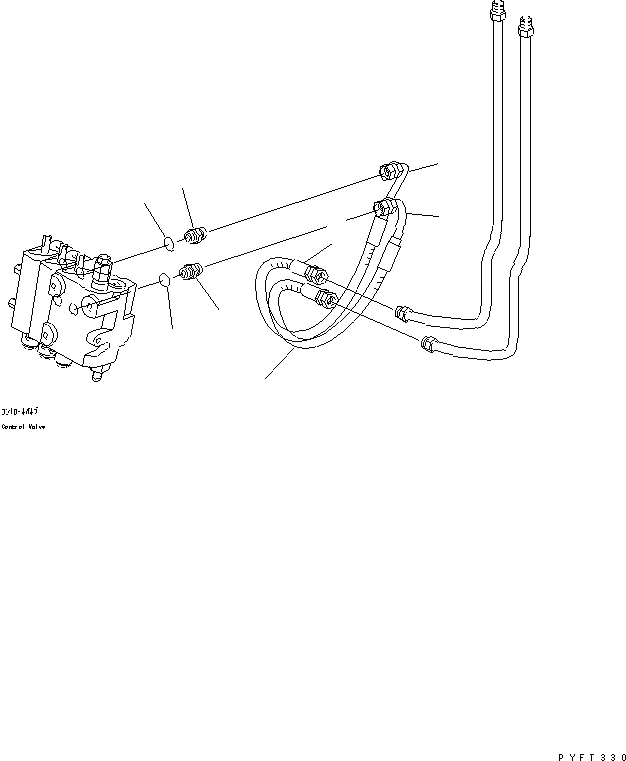 Схема запчастей Komatsu FG10-18-20 - ПРИБОРНАЯ ПАНЕЛЬ ТРУБЫ (ДЛЯ 3-Х СЕКЦИОНН. КОНТРОЛЬН. КЛАПАН TFV МАЧТА) РАБОЧЕЕ ОБОРУДОВАНИЕ