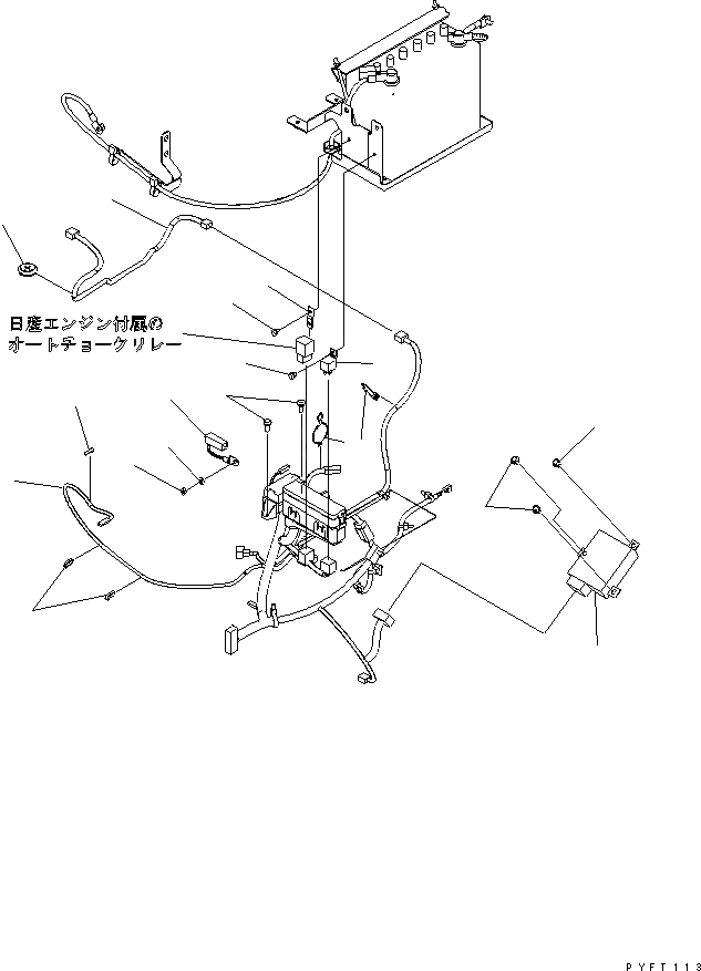 Схема запчастей Komatsu FG15H - ЭЛЕКТРИКА (ДВИГАТЕЛЬ ЭЛЕКТРОПРОВОДКА) (РУЛЕВ. УПРАВЛЕНИЕ SYNCHRONIZER FUNCTION И OPS)(№-7) ЭЛЕКТРИКА