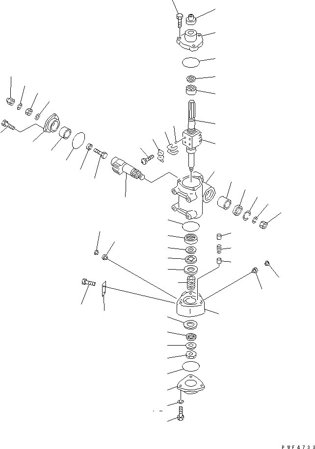 Схема запчастей Komatsu FG18H-17-EC - РУЛЕВ. УПРАВЛЕНИЕ ПРИВОД КОРПУС КОНТРОЛЬ ХОДА
