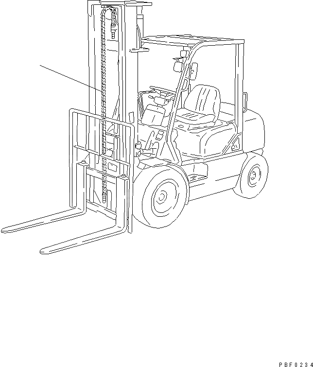 Схема запчастей Komatsu FG20-25-14 - LIFT ЦЕПЬ КАТАЛОГИ ЗЧ