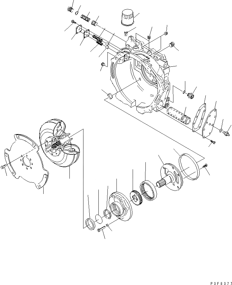 Схема запчастей Komatsu FG20 - ГИДРОТРАНСФОРМАТОР ЭЛЕМЕНТЫ КРЕПЛЕНИЯ И ВНУТР. ЧАСТИ (ДЛЯ ГИДРОТРАНСФОРМАТОР МАСЛ. TEMPERATURE GAUGE) (/)(№7-799) СИЛОВАЯ ПЕРЕДАЧА И ПЕРЕДНИЙ МОСТ