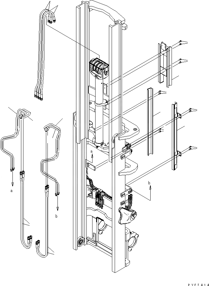 Схема запчастей Komatsu FG20 - СЕКЦ. УПРАВЛЯЮЩ. КЛАПАН FFV МАЧТА ТРУБЫ (.-.M) (/) РАБОЧЕЕ ОБОРУДОВАНИЕ