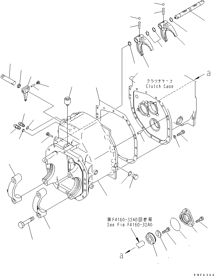 Схема запчастей Komatsu FG20H - ПРЯМОЙ ПРИВОД ТРАНСМИССИЯ (/) СИЛОВАЯ ПЕРЕДАЧА И ПЕРЕДНИЙ МОСТ