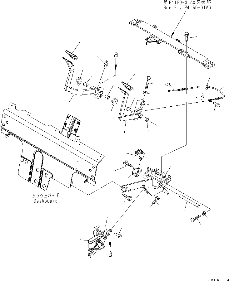 Схема запчастей Komatsu FG20L - ТОРМОЗ. И ПЕДАЛЬ ТОЛЧКОВОГО РЕГУЛИР-Я (ГИДРОТРАНСФОРМАТОР СПЕЦ-Я.)(№7-78) КОНТРОЛЬ ХОДА