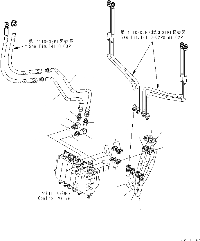 Схема запчастей Komatsu FG20L - ПРИБОРНАЯ ПАНЕЛЬ ТРУБЫ (ДЛЯ 5-СЕКЦИОНН. УПРАВЛЯЮЩ. КЛАПАН FV МАЧТА) (OUTER ШЛАНГИ ТИП) РАБОЧЕЕ ОБОРУДОВАНИЕ