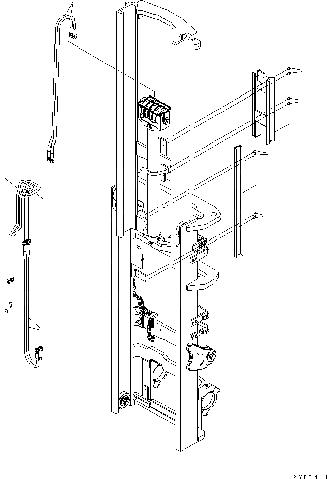 Схема запчастей Komatsu FG30-16 - СЕКЦ. УПРАВЛЯЮЩ. КЛАПАН FFV МАЧТА ТРУБЫ (.-.M) (/) РАБОЧЕЕ ОБОРУДОВАНИЕ