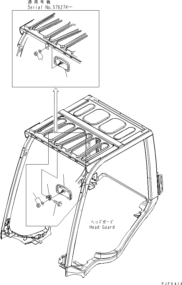 Схема запчастей Komatsu FG30-15 - БОКОВ. ЗЕРКАЛО ЭЛЕКТРИКА