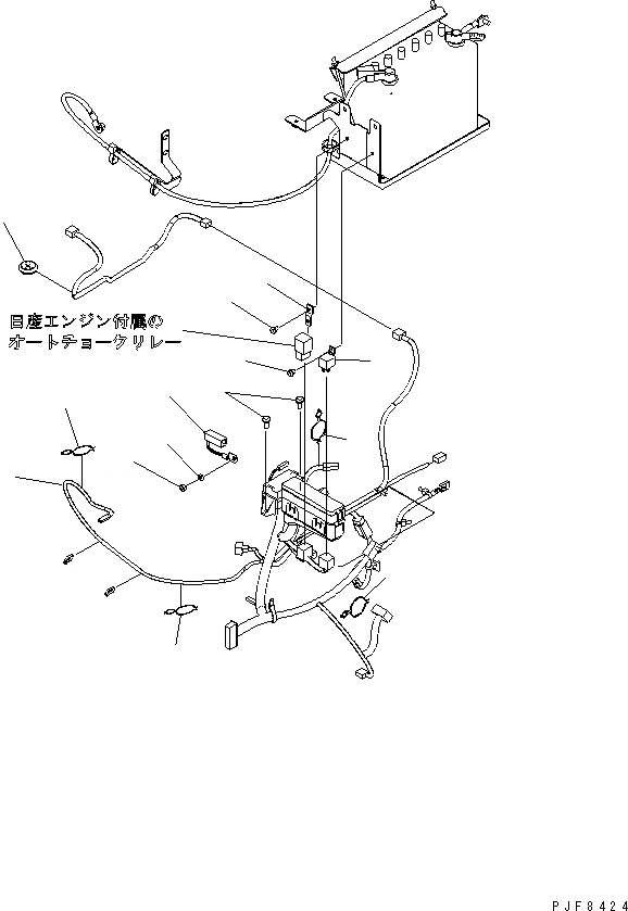 Схема запчастей Komatsu FG30N-16 - ЭЛЕКТРИКА (ДВИГАТЕЛЬ ЭЛЕКТРОПРОВОДКА)(№779-) ЭЛЕКТРИКА