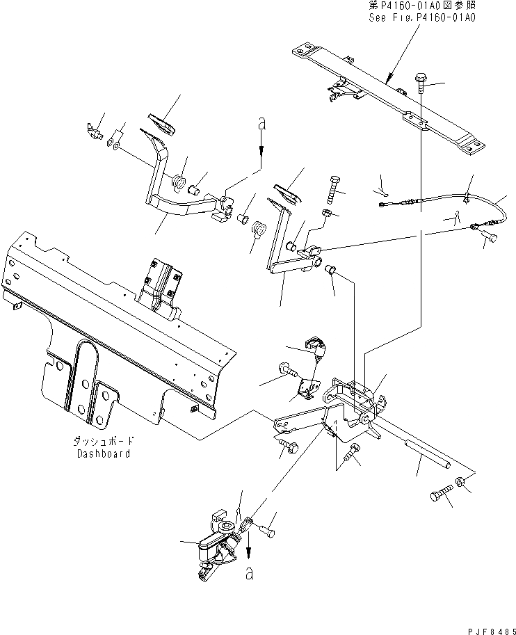 Схема запчастей Komatsu FG30N-15 - ТОРМОЗ. И ПЕДАЛЬ ТОЛЧКОВОГО РЕГУЛИР-Я (ГИДРОТРАНСФОРМАТОР СПЕЦ-Я.)(№79-) КОНТРОЛЬ ХОДА
